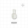 Female Luer Lock, Tubing Port, Clear - 0.163 inch ID (4.14 mm) - 65229