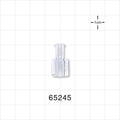 Female Luer Lock, Tubing Port, Clear - 0.158 inch - 0.14 inch ID (4.01 mm - 3.56 mm) - 65245