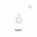 Female Luer Lock, Tubing Port, Clear - 0.125 inch - 0.118 inch ID (3.18 mm - 3 mm) - 65257