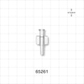Female Luer Lock, Tubing Port, Clear - 0.105 inch ID/0.154 inch - 0.192 inch OD (2.67 mm/3.91 mm - 4.88 mm) - 65261