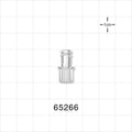 Female Luer Lock, Tubing Port, Clear - 0.259 inch ID (6.58 mm) - 65266