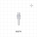 Female Luer Lock, Barbed, Clear - 0.19 inch OD (4.83 mm) - 65274