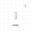 Female Luer Lock, Tubing Port, White - 0.156 inch - 0.143 inch ID (3.96 mm - 3.63 mm); 0.105 inch Thru Hole (2.67 mm) - 65283