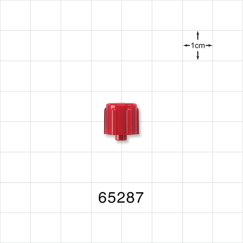Male Luer Cap, Vented, Red -  - 65287