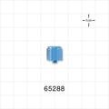 Male Luer Cap, Vented, Light Blue -  - 65288