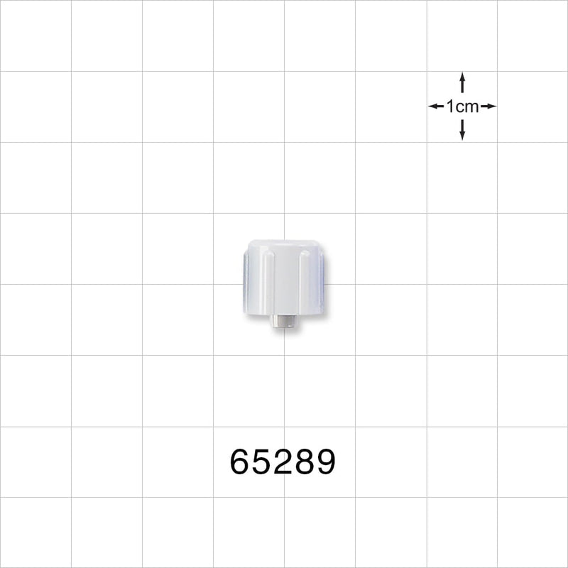 Male Luer Cap, Vented, White -  - 65289