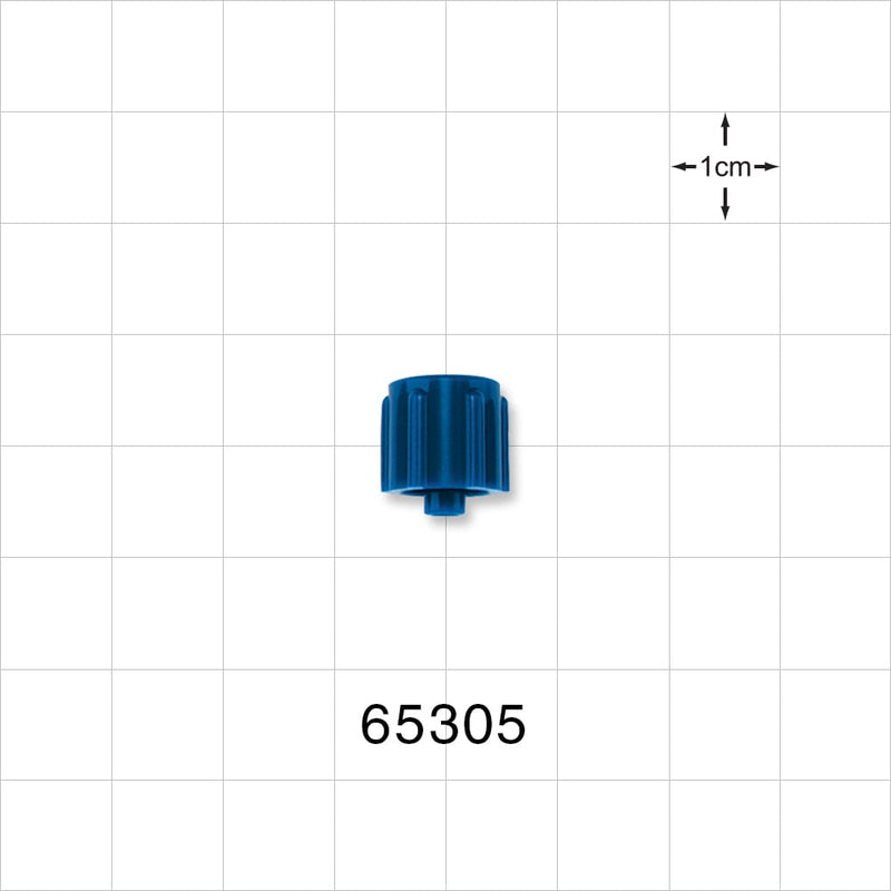 Male Luer Cap, Non-Vented, Dark Blue -  - 65305