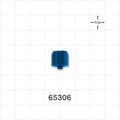 Male Luer Cap, Vented, Dark Blue -  - 65306