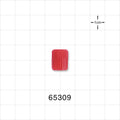 Male Luer Cap, Non-Vented w/Recessed Stem, Red -  - 65309