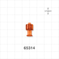 Double Dead-Ender Cap, Vented, Orange -  - 65314