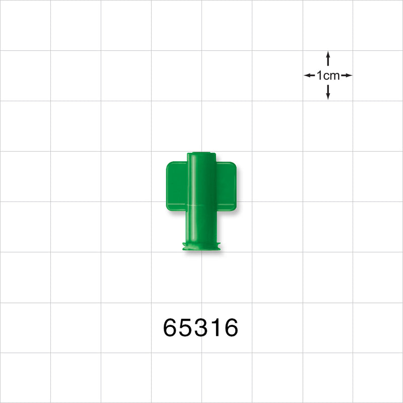 Female Luer Cap, Non-Vented, Green -  - 65316