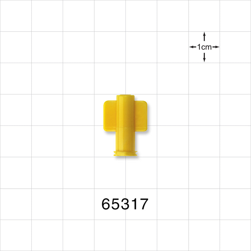 Female Luer Cap, Non-Vented, Yellow -  - 65317