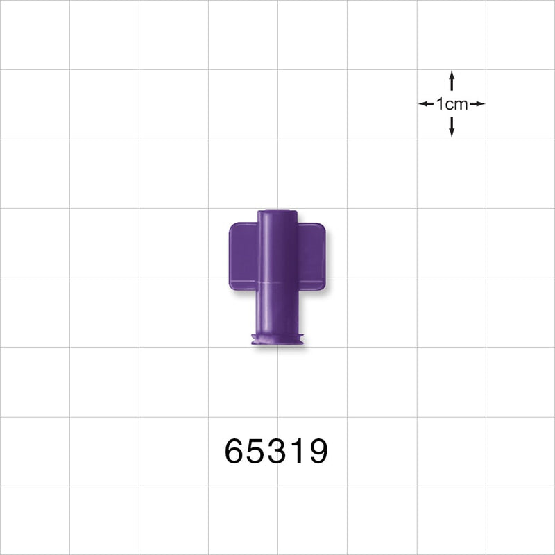 Female Luer Cap, Non-Vented, Purple -  - 65319