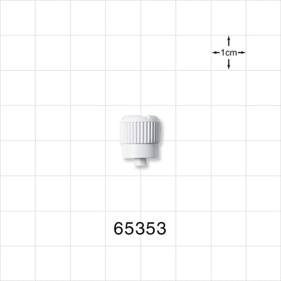 Male Luer Cap, Non-Vented, White -  - 65353
