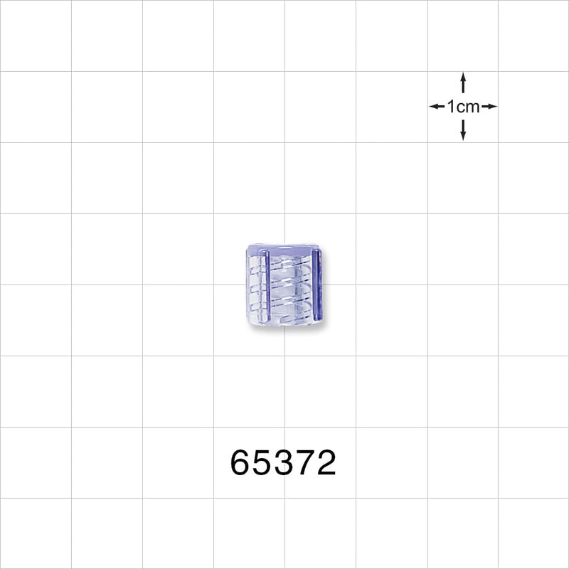 Stemless Male Luer Cap, Non-Vented, Blue -  - 65372