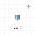 Male Luer Cap, Vented, Blue -  - 65412