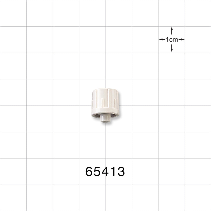 Male Luer Cap, Vented, White -  - 65413