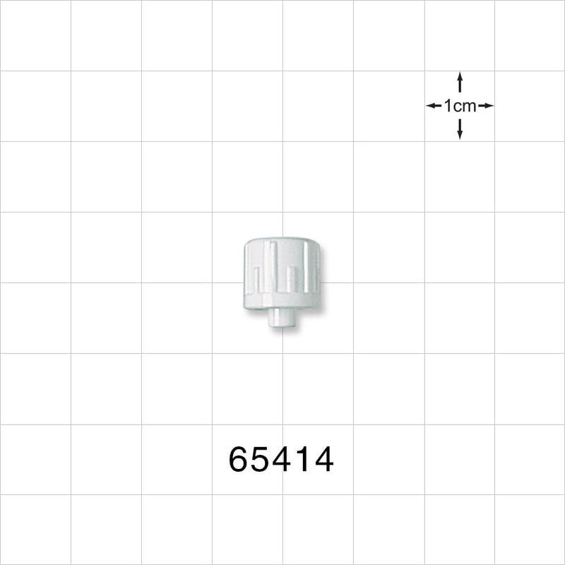 Male Luer Cap, Vented, White -  - 65414