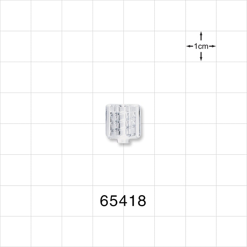 Male Luer Cap, Non-Vented, Clear -  - 65418