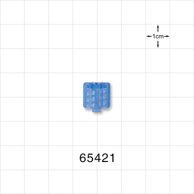 Male Luer Cap, Non-Vented, Blue -  - 65421
