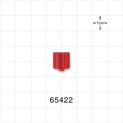 Male Luer Cap, Non-Vented, Red -  - 65422