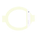 3M Medical Products Tegaderm HP Film IV/Frame Style Dressing 4x4-1/2" Sterile Oval Adhesive Trans LF, 4 BX/CA - 9546HP