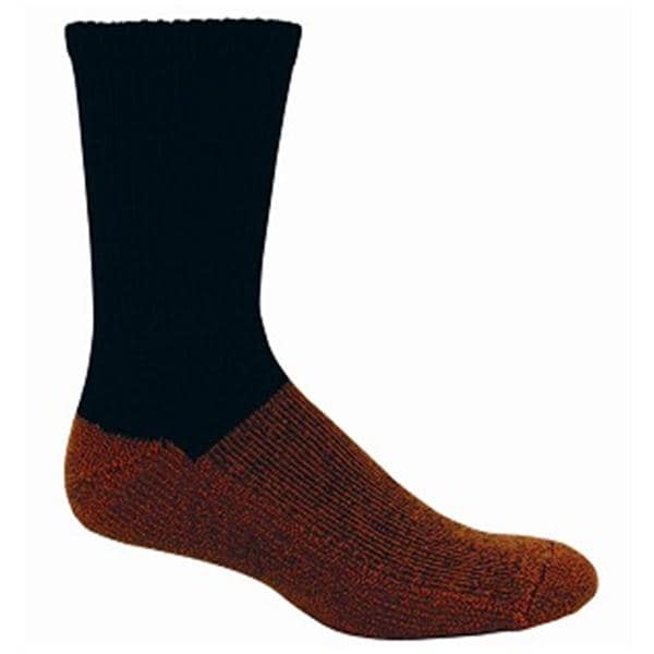 Renfro Corporation -Copper Sole Premium Compression Socks Crew Length Large Women 8-12 White CSCU-2126-BL