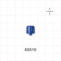 Male Luer Cap, Non-Vented, Blue -  - 65510