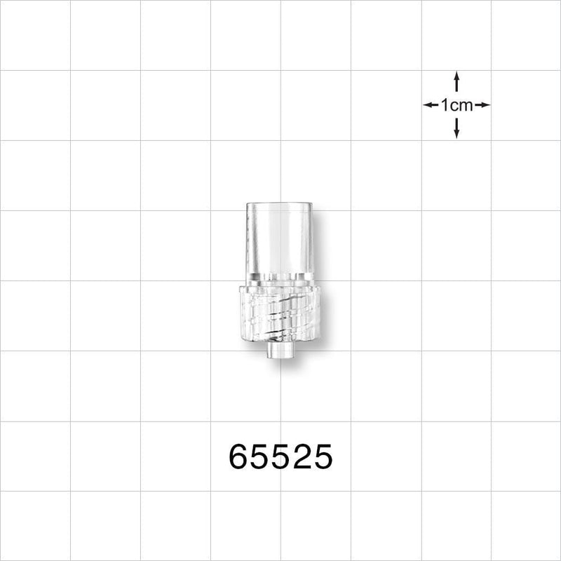 Male Luer Lock Connector - 0.31 inch - 0.32 inch ID (7.9 mm - 8.1 mm) - 65525