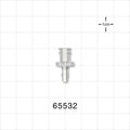Female Luer Lock, Barbed, Clear - Fits 1/8 inch ID Tubing (0.125 inch, 3.18 mm) - 65532