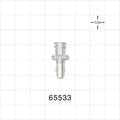 Female Luer Lock, Barbed, Clear - Fits 5/32 inch ID Tubing (0.156 inch, 3.97 mm) - 65533