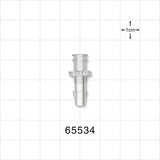 Female Luer Lock, Barbed, Clear - Fits 3/16 inch ID Tubing (0.188 inch, 4.76 mm) - 65534