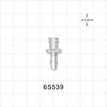 Female Luer Lock, Barbed, Clear - Fits 5/32 inch ID Tubing (0.156 inch, 3.97 mm) - 65539