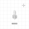 Male Luer Lock, Barbed, Clear - Fits 5/32 inch ID Tubing (0.156 inch, 3.97 mm) - 65553