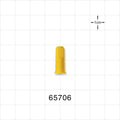 Female Luer Cap, Non-Vented, Yellow -  - 65706
