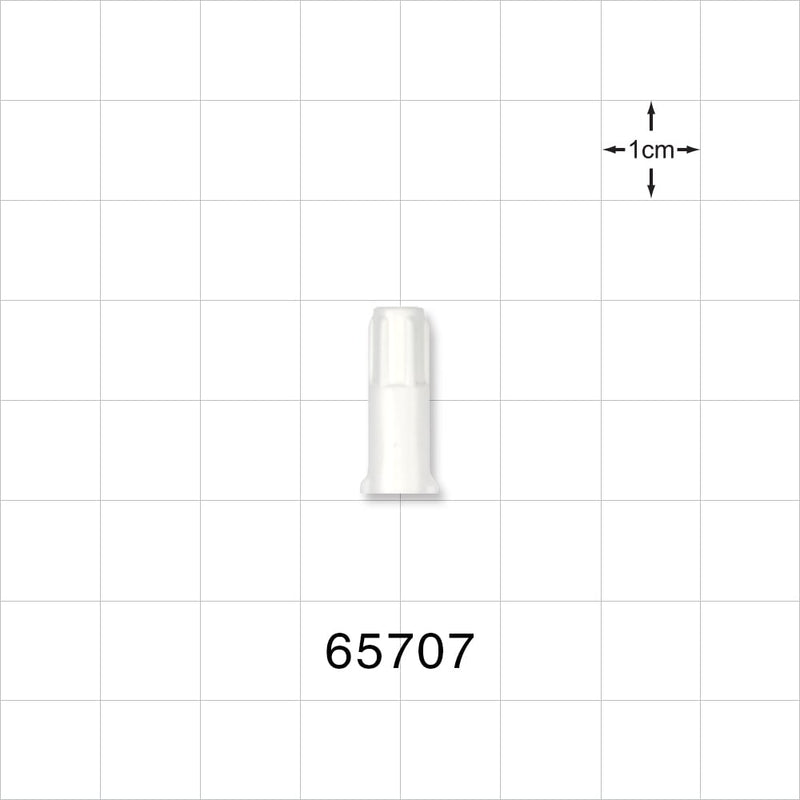 Female Luer Cap, Non-Vented, White -  - 65707