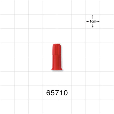 Female Luer Cap, Vented, Red -  - 65710