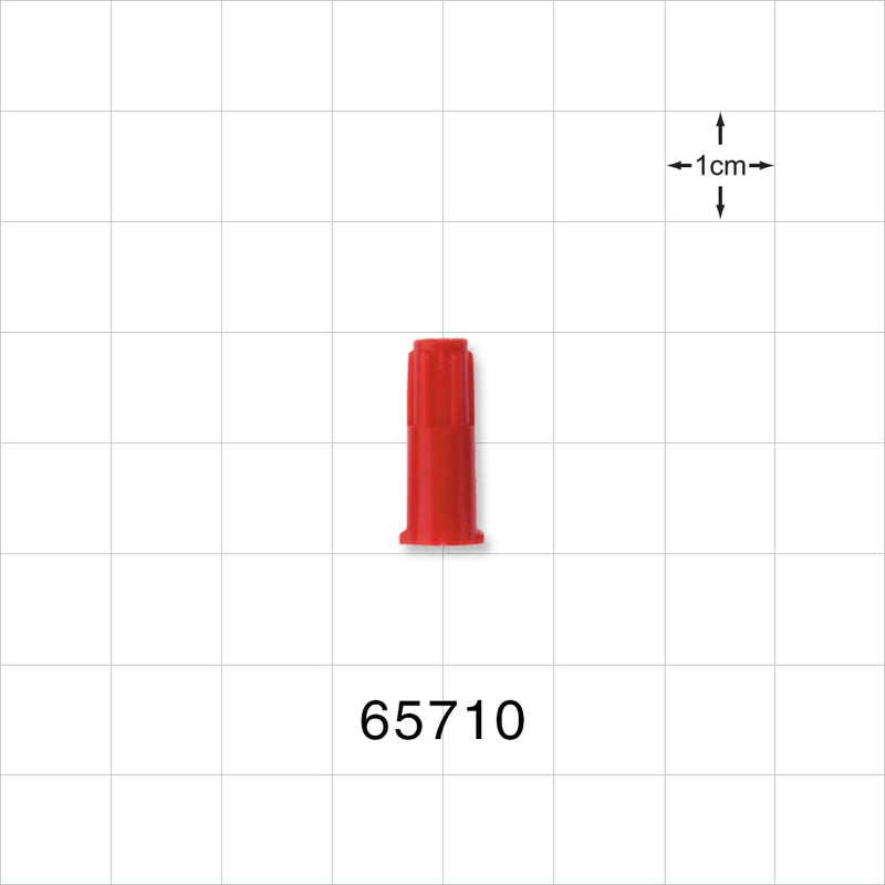 Female Luer Cap, Vented, Red -  - 65710