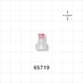Push-On Female Luer Cap, Vented, w/Hydrophobic Filter, Natural - 1.2 Mircon; 0.366 inch ID (9.3 mm) - 65719