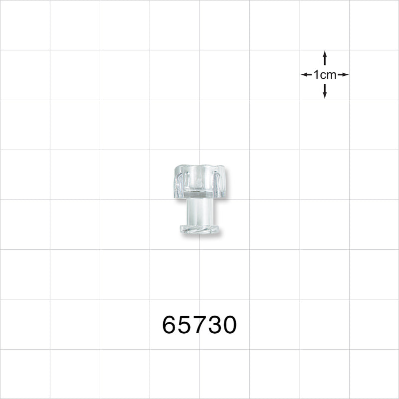 Female Luer Cap, Non-Vented, Clear -  - 65730
