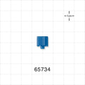 Male Luer Cap, Non-Vented, Blue -  - 65734