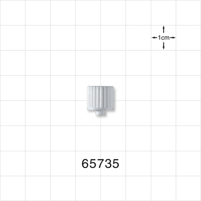 Male Luer Cap, Non-Vented, White -  - 65735