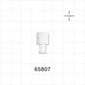 Double Dead-Ender Cap, Non-Vented w/Recessed Stem, White -  - 65807