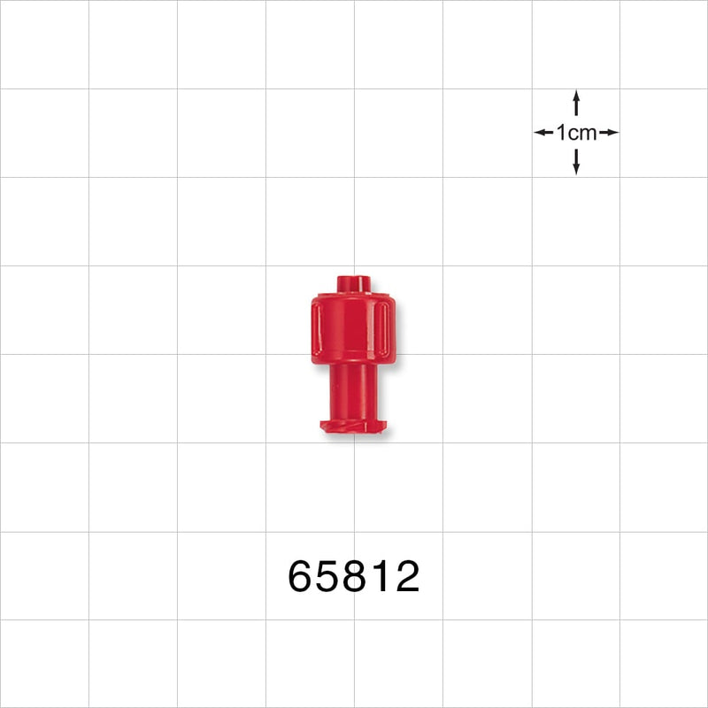 Double Dead-Ender Cap, Non-Vented, Red -  - 65812