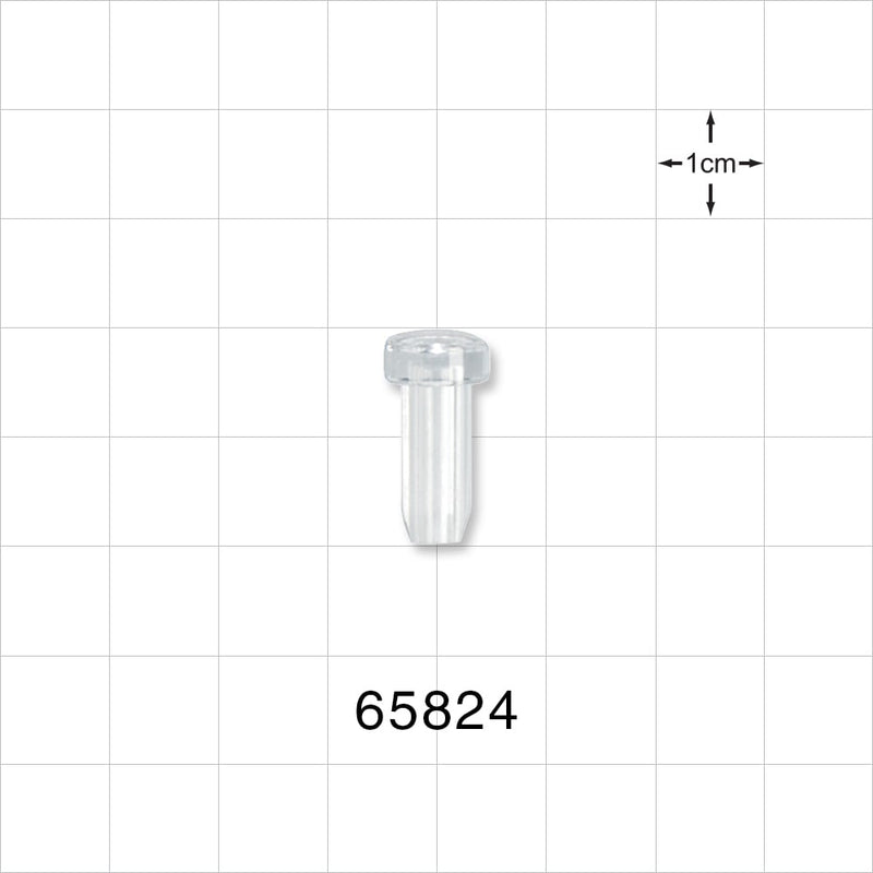 Tubing Plug, Clear - Fits 0.276 inch ID Tubing (7 mm) - 65824