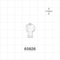 Double Dead-Ender Cap, Non-Vented, White -  - 65826