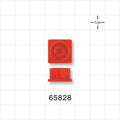 Male Luer Cap, Non-Vented, Red -  - 65828