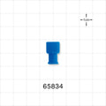 Double Dead-Ender Cap, Non-Vented w/Recessed Stem, Blue -  - 65834