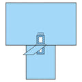 O & M Halyard -T-Drape Laparoscopy 98x41x99" 6x8" Fenestrated Sterile Disposable 19/Case 89119