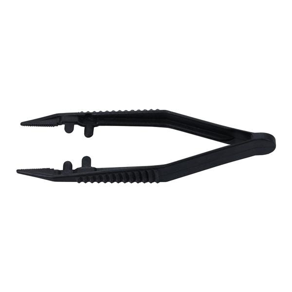 Busse Hospital Disposable Posi-Grip Posi-Grip Thumb Forcep Straight 4" Plastic Sterile 100/BX - 7190